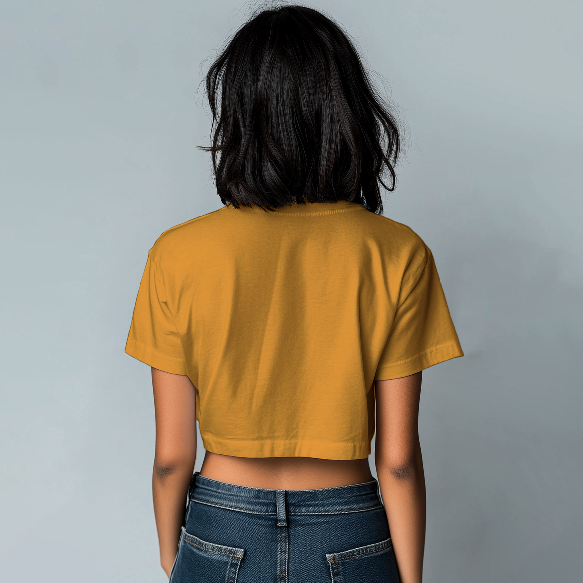 'It Was All Yellow' Crop Top - Covert