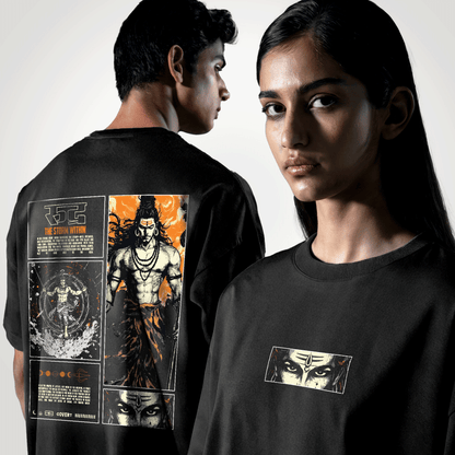 Rudra: The Storm Within Oversized T-Shirt Covert