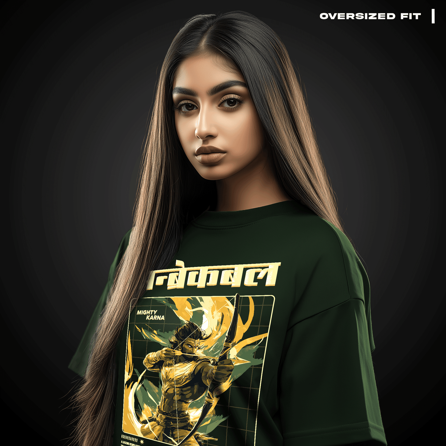 Karna: The Unbroken Warrior Oversized T-shirt - Covert